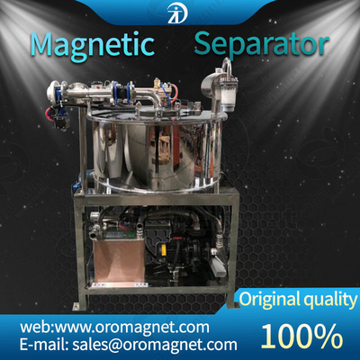 Séparateur électromagnétique automatique de machine magnétique de forte intensité de séparateur pour le produit chimique en céramique de boue