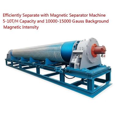 Séparer efficacement avec une machine de séparation magnétique Capacité 5-10T/H et Intensité magnétique de fond 10000-15000Gauss