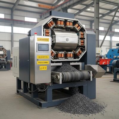 Intensité du champ magnétique de fond 10000-15000 Gauss Séparateur magnétique Machine Exploitation minière Fréquence 50 60Hz Équipement de séparation magnétique pour l'industrie