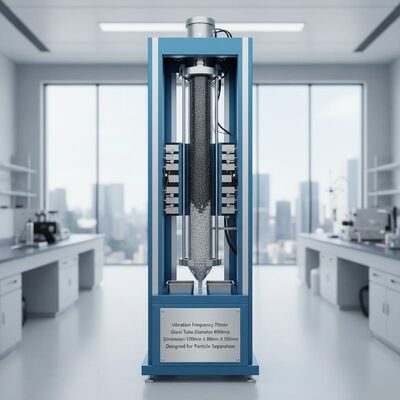 Fréquence de vibration 70 rmin Équipement de séparation magnétique Tube de verre Diamètre Φ50mm Dimension 1200mm X 800mm X 1500mm Conçu pour la séparation des particules