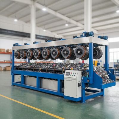 Séparation des métaux ferreux des matériaux non métalliques Séparateur électromagnétique offrant 44 aimants et tension personnalisée pour le tri