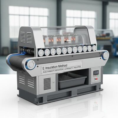 E Méthode d'isolation Séparateur électromagnétique incorporant 44 aimants conçus pour la séparation magnétique et industrielle