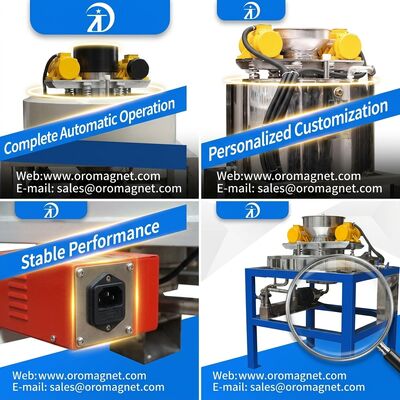 50 60 Hz séparateur magnétique machine incorporant l'alimentation Taille 20 325 Maillage idéal pour la séparation des matériaux de l'industrie céramique