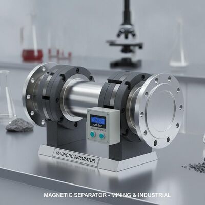 Équipement de séparation magnétique de taille de tuyau de 100 mm Spécifications CTB conçues pour les applications de laboratoire de génie minier et industrielles