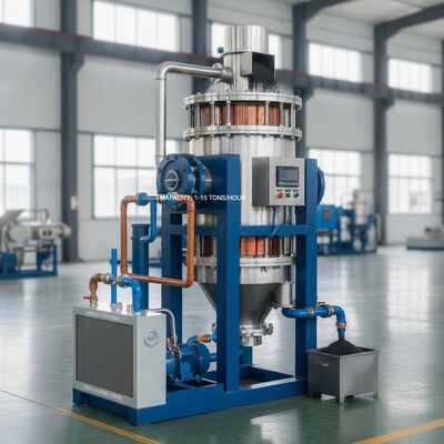 Capacity 1 to 15 tons per hour Electromagnetic Separator featuring Water and Oil Double Cooling Method designed for Magnetic Particle Removal