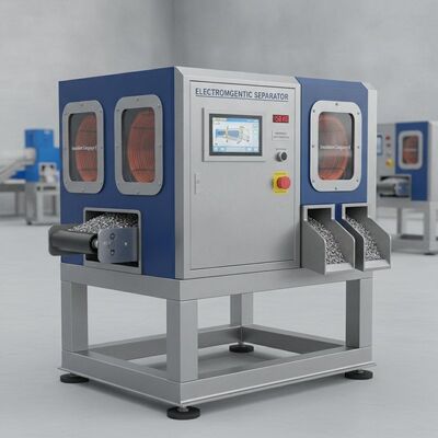 Separateur électromagnétique de 150 kg conçu avec isolation de catégorie E et fonctionnement automatique assurant le processus de séparation magnétique