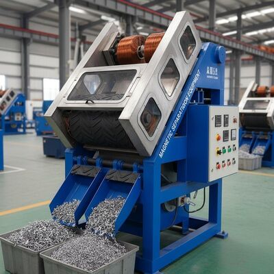 Séparateur électromagnétique à tension personnalisée, fonctionnement automatique, séparation des métaux ferreux et des matériaux non métalliques, équipement de séparation magnétique