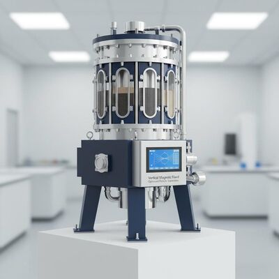 Séparateur Magnétique à Gradient Élevé à Champ Magnétique Vertical Offrant une Distribution Uniforme du Champ Magnétique Optimisée pour la Séparation des Particules