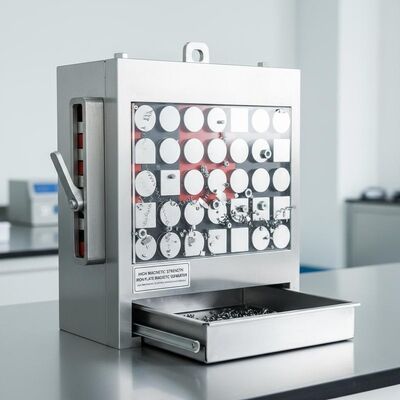 Séparateur magnétique à plaque de fer de haute intensité magnétique assurant un entretien facile et une élimination efficace des contaminants métalliques