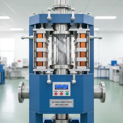 Séparateur Magnétique à Gradient Élevé avec Direction de Champ Magnétique Vertical, Installation Simple et Haute Force Magnétique pour la Séparation