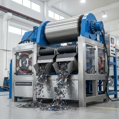 Séparation des métaux ferreux des matériaux non métalliques Séparateur électromagnétique avec méthode d'isolation et de travail automatique E Pour le tri