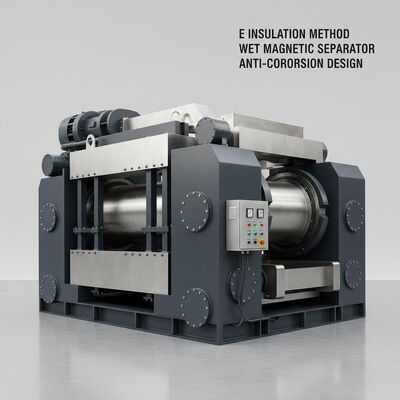 Méthode d'isolation E Séparateur Magnétique Humide Doté d'Acier Inoxydable ou d'Acier au Carbone avec Revêtement Anti-corrosion Conçu pour la Séparation
