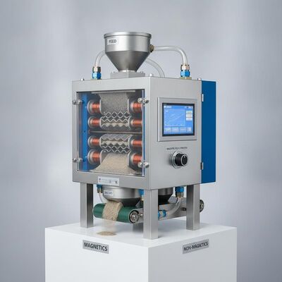 Facile à entretenir Séparateur magnétique à forte pente pour la séparation des minéraux faiblement magnétiques et des particules fines