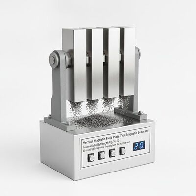 Séparateur magnétique vertical à plaque de champ magnétique offrant une force de champ magnétique jusqu'à 20 garantissant des performances de séparation magnétique
