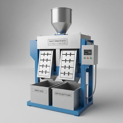 Intensité magnétique de fond 10000-15000 Gauss Séparateur magnétique avec une capacité de 5-10T H Convient à la récupération de métaux