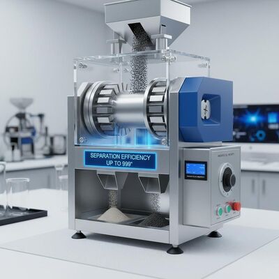 Efficacité de séparation jusqu'à 99% Séparateur magnétique à sec doté d'une forte intensité de champ magnétique