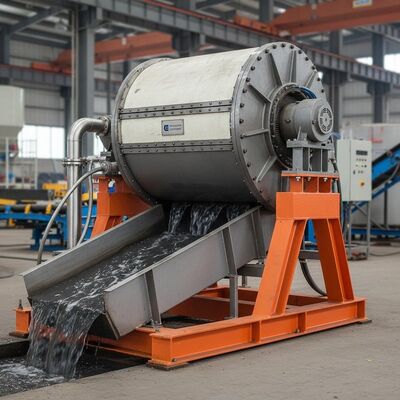 Séparateur magnétique humide horizontal ou incliné à structure cylindrique et isolation de catégorie E, adapté au traitement des minéraux