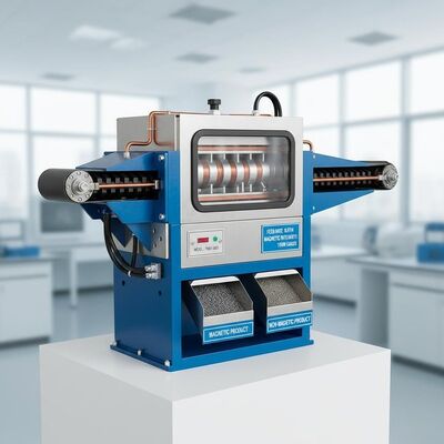 Séparateur magnétique permanent à haute capacité de traitement avec une taille d'alimentation de 0,1 à 3 mm, machine de séparation magnétique durable