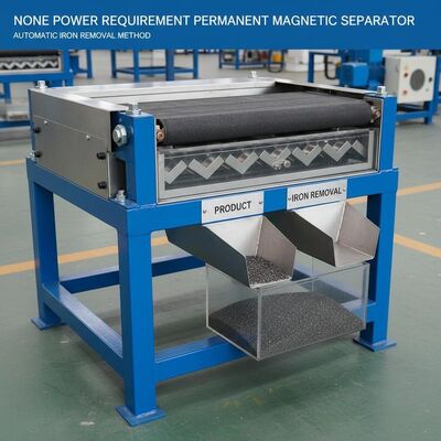 Séparateur magnétique permanent sans alimentation mettant en œuvre une méthode de retrait automatique du fer pour assurer le retrait du fer