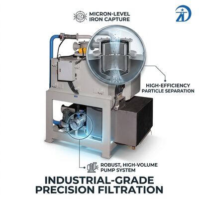 Séparateur magnétique à forte résistance magnétique à forte pente, facile à entretenir et à forte intensité de champ magnétique, parfait pour l'industrie