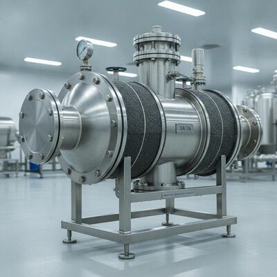 Séparateur magnétique humide d'isolation de catégorie E fabriqué à partir de 304316 matériau de tuyauterie fournissant des résultats de séparation magnétique stables