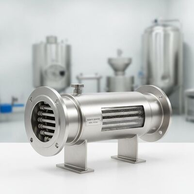 Séparateur magnétique permanent en acier inoxydable doté d'une conception personnalisée et d'un mode de connexion de brides pour la séparation des matériaux